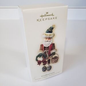 NEW Vintage Hallmark Keepsake Ornament - Woodland Santa Jointed Dated 2007